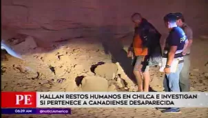 Restos hallados en Chilca. América Noticias