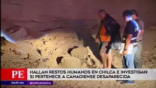 Restos hallados en Chilca. América Noticias