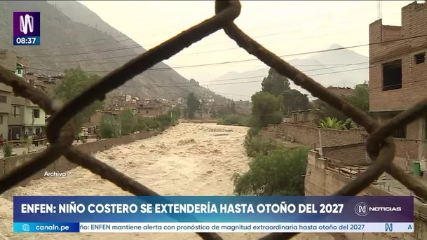 Enfen: El Niño Costero continuaría hasta el otoño de 2027. Foto: Canal N