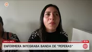 Enfermera lideraba banda de peperas Las Cariñosas en Santa Anita