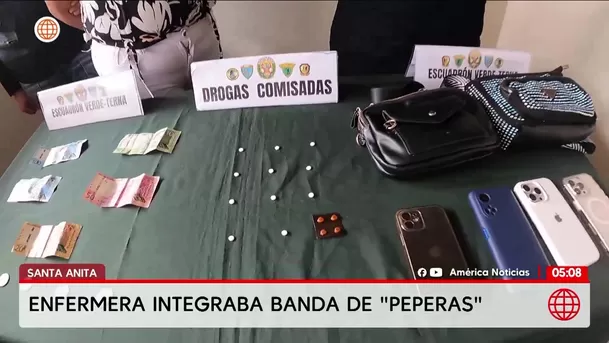 Enfermera lideraba banda de peperas Las Cariñosas en Santa Anita. Foto: América Noticias