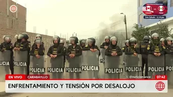 Enfrentamiento en Carabayllo por desalojo de terreno. Foto y video: América Noticias