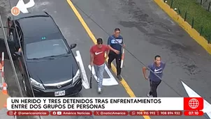 Violento enfrentamiento por cupos en obra dejó un herido en Miraflores. Foto y video: América Noticias