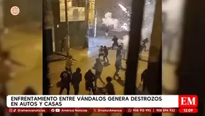 Enfrentamiento en Los Olivos. América Noticias