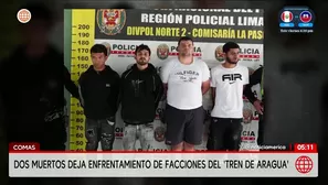 Enfrentamiento de facciones del Tren de Aragua deja dos muertos en Comas. Foto y video: América Noticias