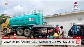 Enfrentamiento en Tumbes por la falta de agua. Foto y video: América Noticias