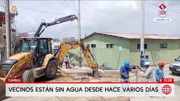 Enfrentamiento en Tumbes por la falta de agua. Foto: América Noticias