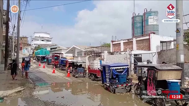 Enfrentamiento en Tumbes por la falta de agua. Foto: América Noticias