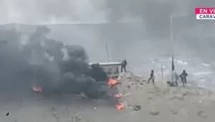 Enfrentamientos en Chala agravan crisis por bloqueos mineros. Foto y video: Canal N