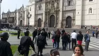 Enfrentamientos entre la Policía y el Sute. Foto: Referencial/La Prensa Perú