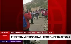 Enfrentamientos tras llegada de barristas a Ayacucho - Noticias de ayacucho