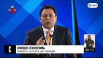 Enrique Ocrospoma, candidato por Perú Nación. Foto: captura de TV