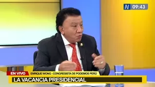 Enrique Wong sobre posible censura en su contra: “Yo lo respeto como demócrata, voy a presentar todas las pruebas"