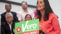 Verónika Mendoza, candidata presidencial de Frente Amplio.