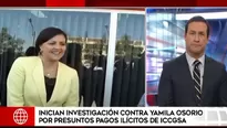 Equipo Especial Lava Jato inicia investigación contra Yamila Osorio por presuntos pagos ilícitos de ICCGSA. Video: América