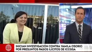 Equipo Especial Lava Jato inicia investigación contra Yamila Osorio por presuntos pagos ilícitos de ICCGSA. Video: América