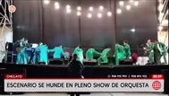 Escenario cae en Chiclayo durante concierto en Puerto Eten
