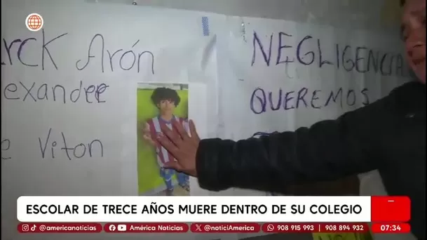 Escolar de 13 años murió en su colegio en Barrios Altos; madre denuncia que no lo ayudaron a tiempo/ América Noticias Escolar de 13 años murió en su colegio en Barrios Altos; madre denuncia que no lo ayudaron a tiempo/ América Noticias