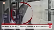 Escolar de 16 años fue acuchillado frente a su colegio en SJL