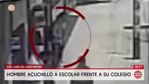 Escolar de 16 años fue acuchillado frente a su colegio en SJL/ América Noticias