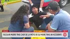 Escolar de 6 años muere en accidente de moto en el Callao