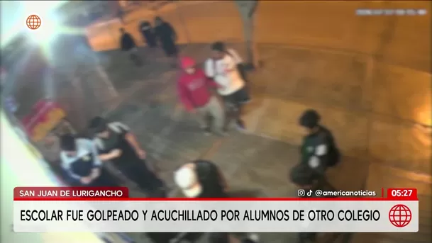 Escolar fue atacado a golpes y acuchillado en San Juan de Lurigancho. Foto: América Noticias