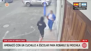 Escolar se enfrenta a ladrón armado en San Juan de Miraflores. Foto y video: América Noticias