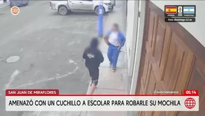 Escolar se enfrenta a ladrón armado en San Juan de Miraflores. Foto y video: América Noticias