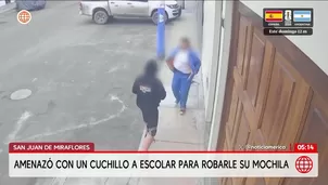 Escolar se enfrenta a ladrón armado en San Juan de Miraflores. Foto y video: América Noticias