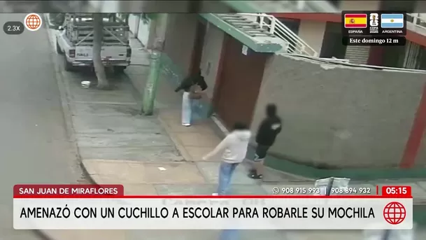 Escolar se enfrenta a ladrón armado en San Juan de Miraflores. Foto: América Noticias Escolar se enfrenta a ladrón armado en San Juan de Miraflores. Foto: América Noticias