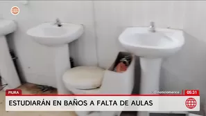 Escolares estudiarán en baños por falta de aulas en Piura. Foto y video: América Noticias