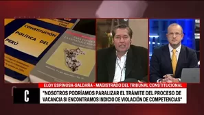 Eloy Espinosa-Saldaña, magistrado del Tribunal Constitucional.