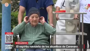 En el Hogar Canevaro, más de 300 adultos mayores celebran la Navidad con graduaciones simbólicas y pedidos especiales: libros, pañales y una visita que muchos aún esperan. Video: Cuarto Poder