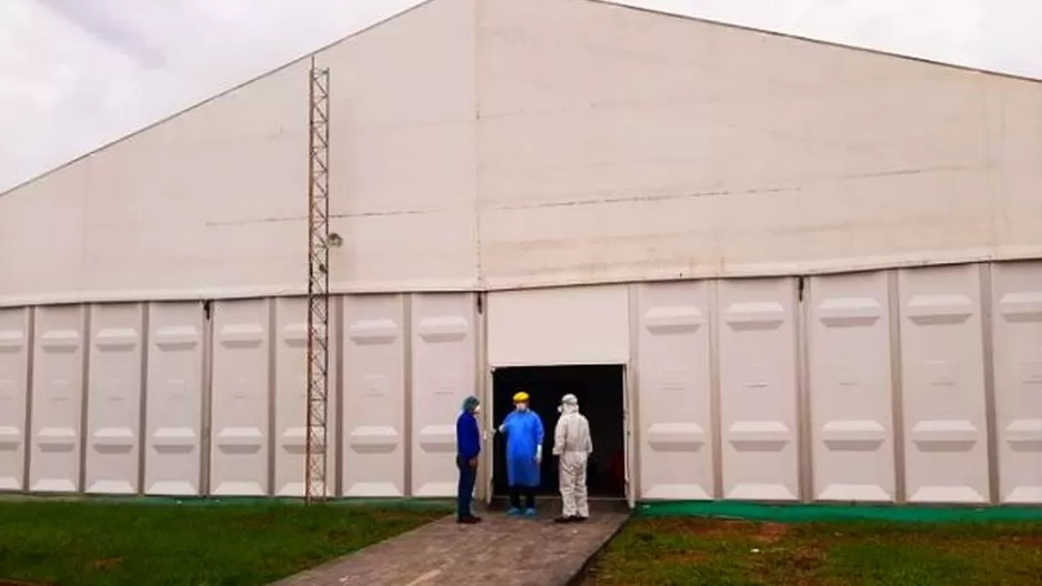 Dicho nosocomio fue edificado en dos semanas. Foto: Andina