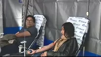 Donación de sangre. Foto: captura de TV