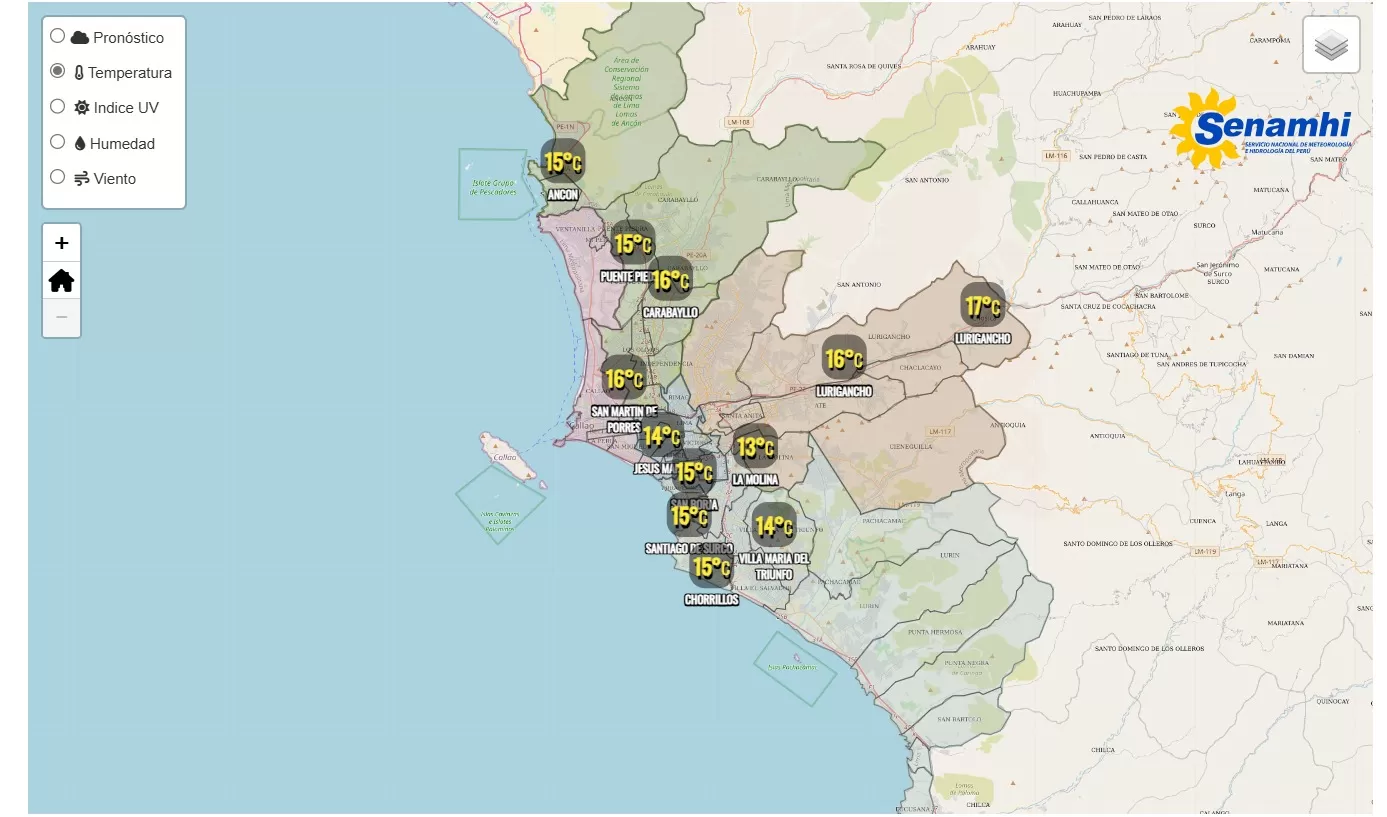 Temperatura en Lima