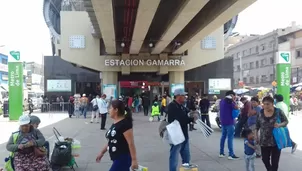 Estación Gamarra estará cerrada hasta este miércoles. Foto: El Comercio