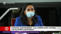 Gloria Montenegro, ministra de la Mujer. América Noticias