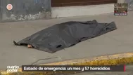 Estado de emergencia suma 57 homicidios en Lima y Callao