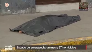 Los homicidios no se detienen pese a la ampliación del estado de emergencia. Video: Cuarto Poder