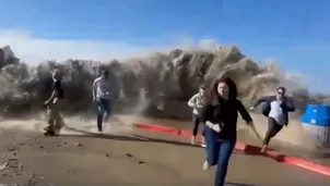 Olas de gran tamaño arrastraron a personas en California, EE. UU. - Foto y video: América Noticias