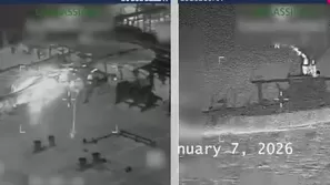 Estados Unidos intercepta dos buques petroleros sancionados y los escolta de regreso a Venezuela. / Video: Canal N