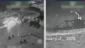 Estados Unidos intercepta dos buques petroleros sancionados y los escolta de regreso a Venezuela. / Video: Canal N