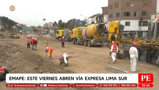 Este viernes abren Vía Expresa Lima Sur al tránsito vehicular. Foto: América Noticias