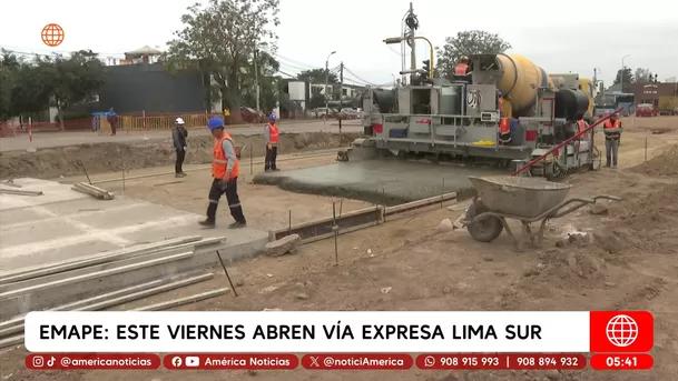 Este viernes abren Vía Expresa Lima Sur al tránsito vehicular. Foto: América Noticias