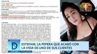 Estefani, la pepera que acabó con la vida de uno de sus clientes 