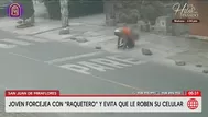 Estudiante evita robo de su celular en San Juan de Miraflores