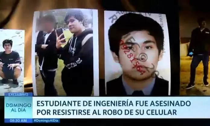 Estudiante de ingeniería fue asesinado por resistirse al robo de su celular