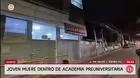Estudiante muere en academia preuniversitaria en Cusco