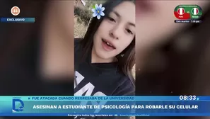Estudiante de psicología fue asesinada con arma blanca por un celular en SJL. Foto y video: Domingo al día